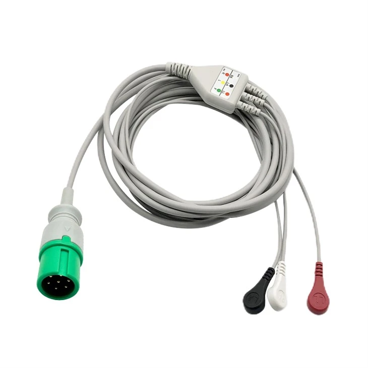 CONTEC 7-Pin 3-Lead ECG/EKG Cable
