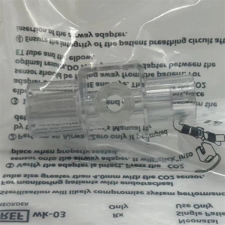 Tek kullanımlık ETCO2 hava yolu adaptörü yenidoğan