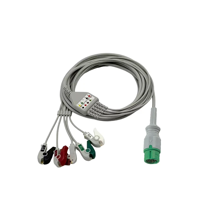 Yonker Uyumlu 9-Pin 5-Derivasyonlu EKG/EKG Ana Kablo