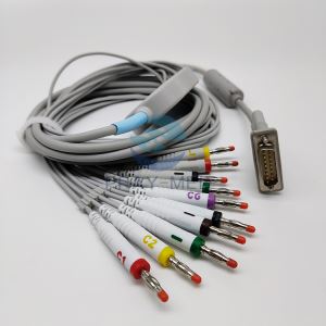 Mortara ELI 250 15-Pin 10 Uçlu EKG Kablo Muz